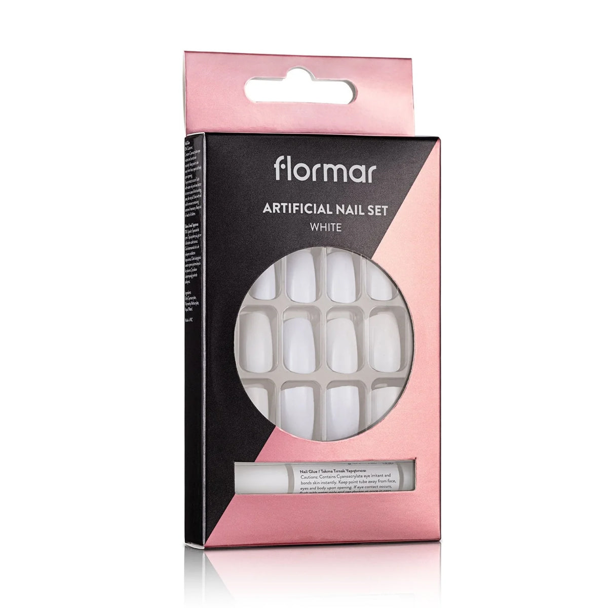 Flormar Artificial Nail Set White
